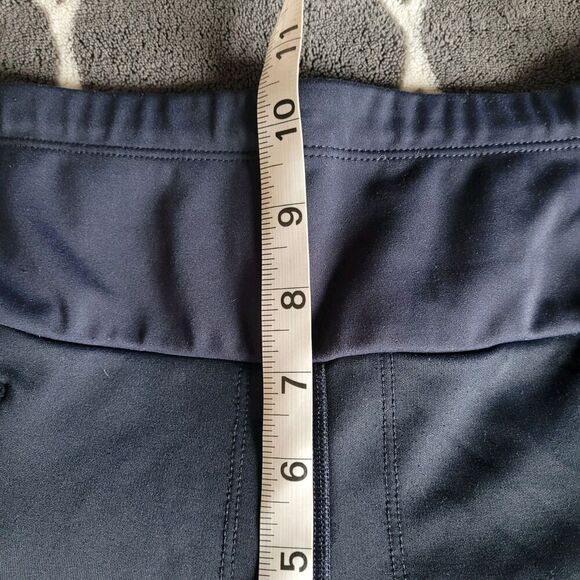 Athleta Peak Hybrid Fleece Tight Legging Size Xsmall Navy Blue Thermal Athletic - Picture 7 of 10